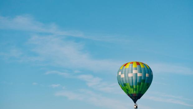 hot air balloon in the sky